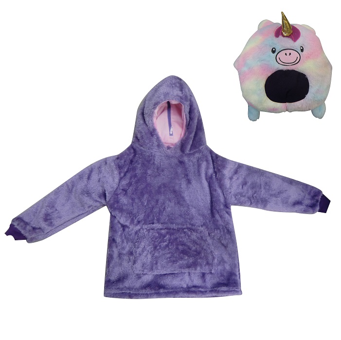 BUZO/PELUCHE MAGICO UNICORNIO VIOLETA