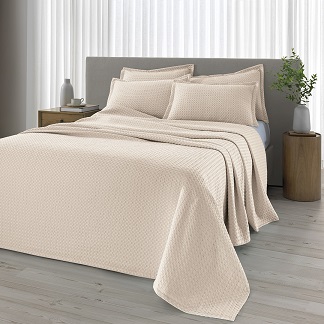 COLCHA DOHLER PROVENCA KING C/FUNDA - BEIGE