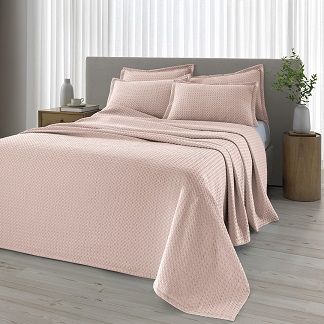 COLCHA DOHLER PROVENCA QUEEN C/FUNDA - SALMON