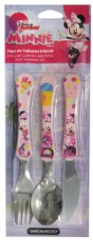 CUBIERTOS NIÑO SET X 3 MINNIE DKS900 - ROSA
