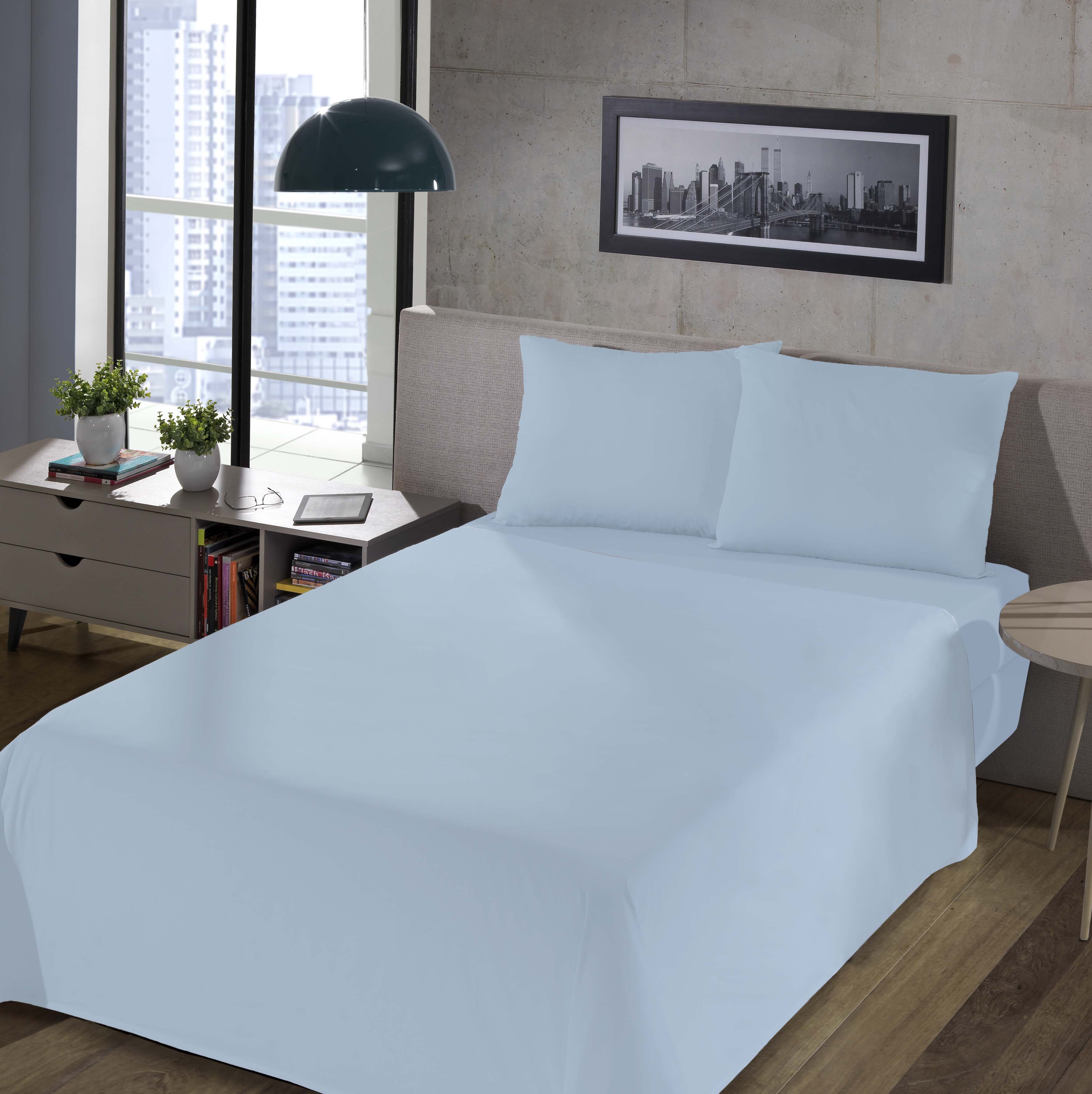 JUEGO SABANA 2 PLAZAS RICHMOND LISA - CELESTE